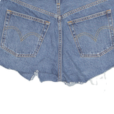 LEVI'S Cut Off 501 Womens Denim Shorts Blue M W29
