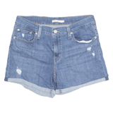 LEVI'S Turn Up Womens Denim Shorts Blue M W30