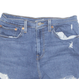 LEVI'S Cut Off High Rise Womens Denim Shorts Blue M W28