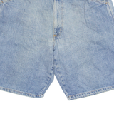 RALPH LAUREN POLO JEANS COMPANY Denim Carpenter Mens Workwear Shorts Blue 90s L W35