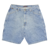 RALPH LAUREN POLO JEANS COMPANY Denim Carpenter Mens Workwear Shorts Blue 90s L W35