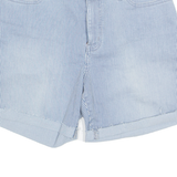 CALVIN KLEIN JEANS Denim Look Womens Casual Shorts Blue Striped M W30