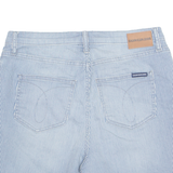 CALVIN KLEIN JEANS Denim Look Womens Casual Shorts Blue Striped M W30