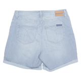 CALVIN KLEIN JEANS Denim Look Womens Casual Shorts Blue Striped M W30