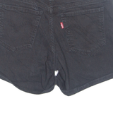 LEVI'S Turn Up Stretch Womens Denim Shorts Black S W28