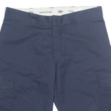 DICKIES Cut Off Mens Workwear Shorts Blue XL W40