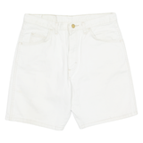 WRANGLER Chino Style Mens Denim Shorts White M W32