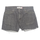 LEVI'S 514 Cut Off Womens Denim Shorts Black L W35