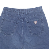 GUESS JEANS Cut Off Womens Denim Shorts Blue 90s M W30