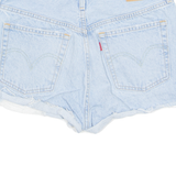 LEVI'S Cut Off 501 Womens Denim Shorts Blue S W28