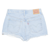 LEVI'S Cut Off 501 Womens Denim Shorts Blue S W28