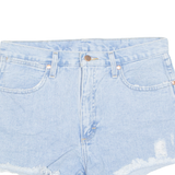 WRANGLER Cut Off Womens Denim Shorts Blue M W32