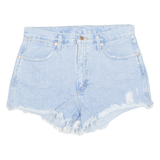WRANGLER Cut Off Womens Denim Shorts Blue M W32