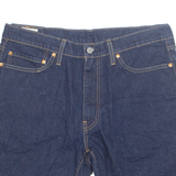 LEVI'S Cut Off Turn Up Premium E 541 Mens Denim Shorts Blue L W36