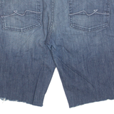 7 FOR ALL MANKIND Cut Off Womens Denim Shorts Blue M W33