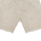 7 FOR ALL MANKIND Cut Off Mens Denim Shorts Beige M W32
