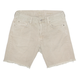 7 FOR ALL MANKIND Cut Off Mens Denim Shorts Beige M W32
