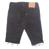 LEVI'S Cut Off 511 Mens Denim Shorts Black M W29