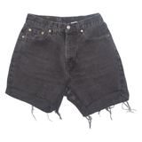 LEVI'S Cut Off 560 Womens Denim Shorts Black M W30