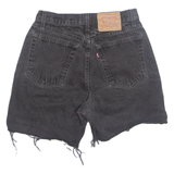 LEVI'S Cut Off 560 Womens Denim Shorts Black M W30