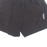 ADIDAS Mens Sports Shorts Black Relaxed L W29