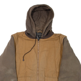 DAKOTA Mens Jacket Brown Hooded 2XL