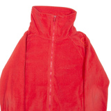 CALVIN KLEIN Womens Fleece Jacket Orange M
