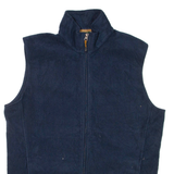 WOOLRICH Mens Fleece Gilet Blue L