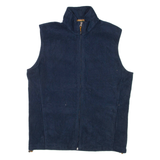 WOOLRICH Mens Fleece Gilet Blue L