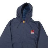 CORNER STONE Mens Jacket Blue Hooded XL