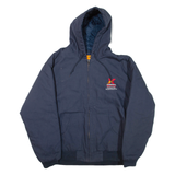 CORNER STONE Mens Jacket Blue Hooded XL