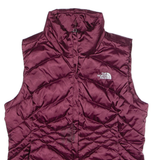 THE NORTH FACE 550 Womens Puffer Gilet Maroon Nylon S