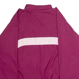REEBOK Womens Windbreaker Jacket Purple 90s Hooded Colourblock UK 16