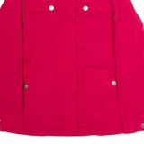 TOMMY HILFIGER Womens Coat Red Canvas S
