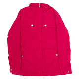 TOMMY HILFIGER Womens Coat Red Canvas S