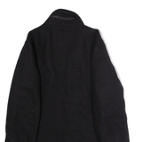 GUESS Mens Overcoat Coat Black Wool S