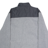 STARTER Mens Fleece Jacket Grey Colourblock XL