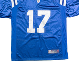 REEBOK Indianapolis Colts Home #17 Collie Mens Jersey Blue USA V-Neck 2XL