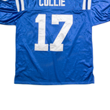 REEBOK Indianapolis Colts Home #17 Collie Mens Jersey Blue USA V-Neck 2XL