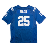 NIKE Indianapolis Colts Home #25 Mack Mens Jersey Blue USA V-Neck 2XL