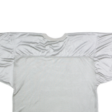 WILSON Dayton Football Cropped Mens Jersey Silver 90s USA V-Neck XL