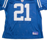REEBOK Indianapolis Colts Home #21 Sanders Womens Jersey Blue USA Nylon L