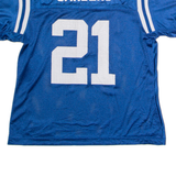 REEBOK Indianapolis Colts Home #21 Sanders Womens Jersey Blue USA Nylon L
