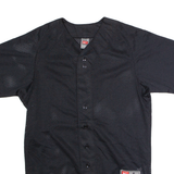 NIKE Baseball Mens Jersey Black 90s USA V-Neck S