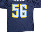 NFL San Diego Chargers Home #56 Merriman Mens Jersey Blue USA V-Neck M