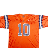 NIKE Syracuse University Home #10 Mens Jersey Orange USA V-Neck Nylon XL