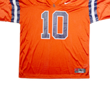 NIKE Syracuse University Home #10 Mens Jersey Orange USA V-Neck Nylon XL
