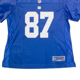 NFL New York Giants Home #87 Shepard Womens Jersey Blue USA V-Neck M