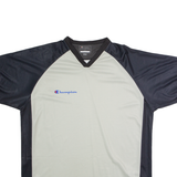 CHAMPION Mens Jersey Grey V-Neck 2XL