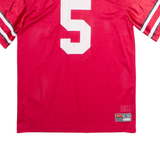 NIKE Ohio State Buckeyes Home #5 Boys Jersey Red USA V-Neck L